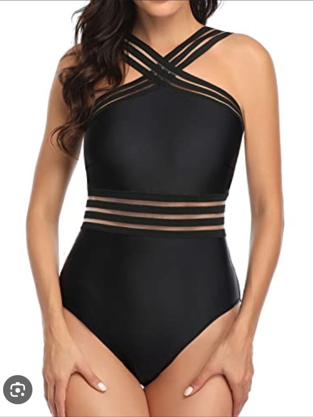 Tempt Me Elegant Black Women's One-Piece Swimsuit